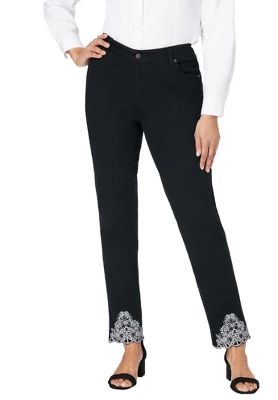 Jessica London Women’s Plus Size True Fit Straight Leg Jeans - Image 11