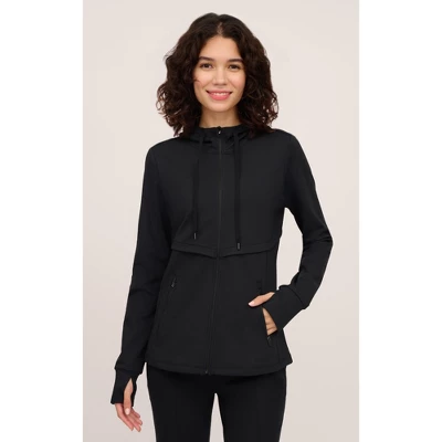 90 Degree By Reflex Womens Wonderlink Fleece Lined Arctic Blast Hooded Jacket - Image 3