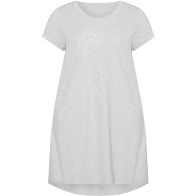 Women's Plus Size Hello Sunshine Plain Dress - Gray | ZIM & ZOE - Image 2