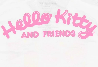 Hello Kitty And Friends Womens' Snacks And Games Grid Design T-Shirt - Image 5
