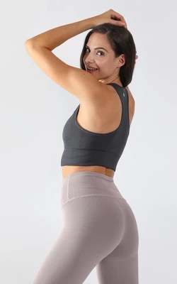 90 Degree By Reflex - Women's High Neck Seamless Racerback Bra - Image 4