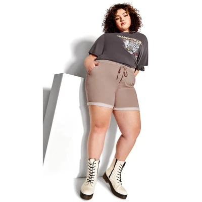 Women's Plus Size Mavis Short - Pink | SOCIETIE+ - Image 3