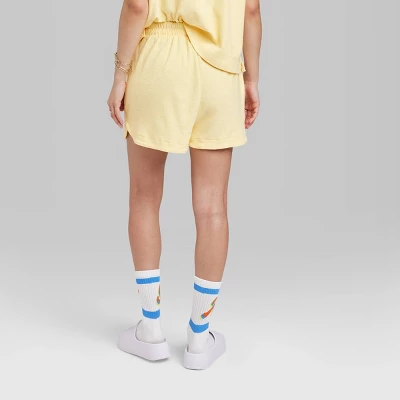 Women's Ascot + Hart Graphic Pull-On Shorts - Yellow - Image 3