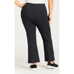 Women's Plus Size Pima Bootleg Legging Charcoal - Petite | AVENUE