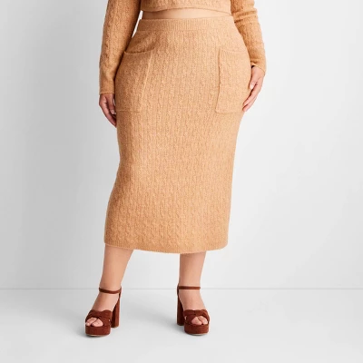 Women's High-Rise Midi Sweater Skirt - Future Collective™ With Reese Blutstein - Image 5