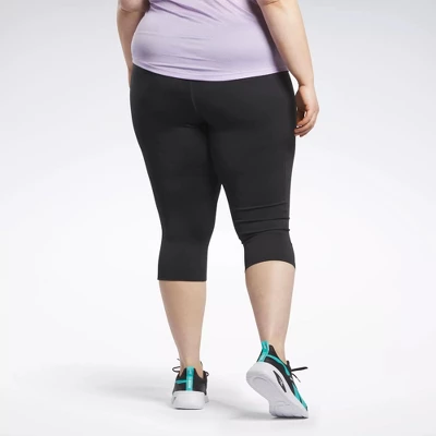 Reebok Workout Ready Basic Capri Leggings (Plus Size) - Image 2
