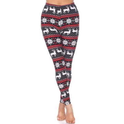 Women's One Size Fits Most Printed Leggings - One Size Fits Most - White Mark - Image 11