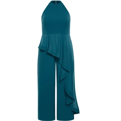 Women's Plus Size Class Jumpsuit - Marine | CITY CHIC - Image 3