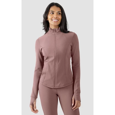 90 Degree By Reflex Interlink Ribbed Princess Seam Performance Jacket - Image 6