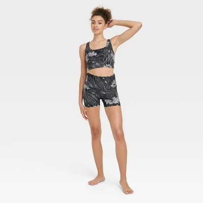 Women's Floral Print High-Rise Bike Shorts 4" - JoyLab™ - Image 2