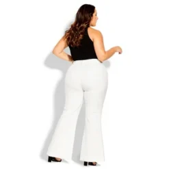 Women's Plus Size Luna Pant - Ivory | CITY CHIC