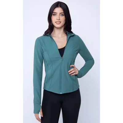 90 Degree By Reflex Interlink Ribbed Princess Seam Performance Jacket - Image 13