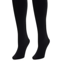 MUK LUKS Women's 2 Pair Pack Fleece Lined Tights