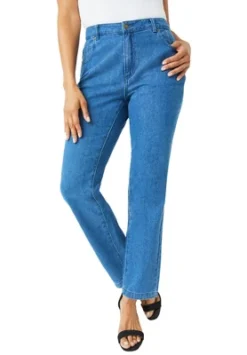 Jessica London Women’s Plus Size Tall Classic Cotton Denim Straight Jeans