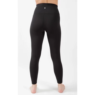 Yogalicious - Women's Lux Super High Rise Ankle Leggings With Elastic Free Criss Cross Waistband - Image 3