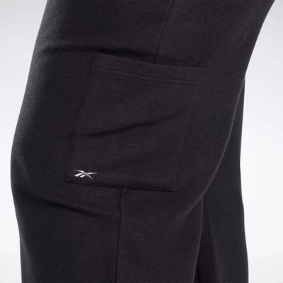 Reebok Classics Reverse Fleece Wide Leg Pants (Plus Size) Womens Athletic Pants - Image 3