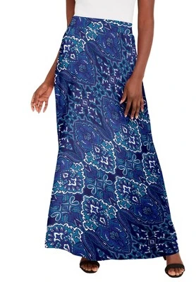 Jessica London Women’s Plus Size Everyday Knit Maxi Skirt - Image 15