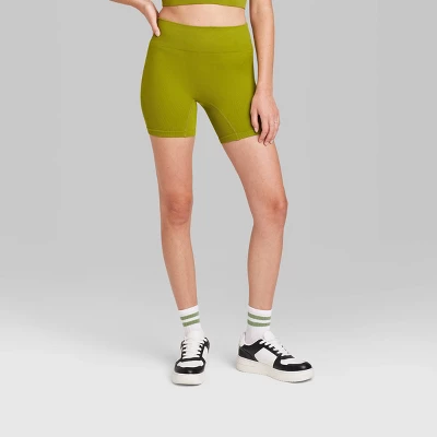 Women's High-Rise Seamless Bike Shorts - Wild Fable™