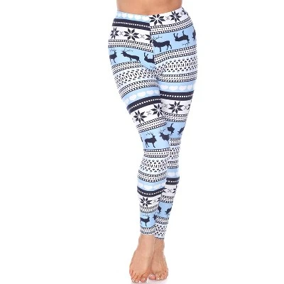 Women's One Size Fits Most Printed Leggings - One Size Fits Most - White Mark - Image 6