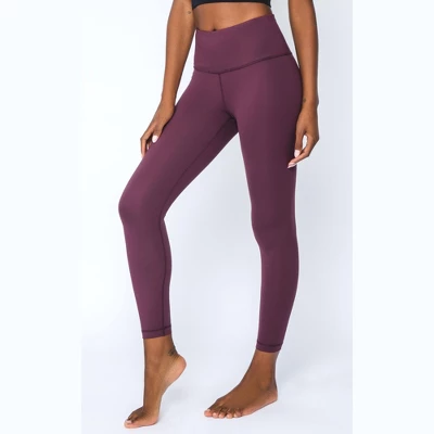 Yogalicious High Rise Squat Proof Criss Cross Ankle Leggings - Image 6