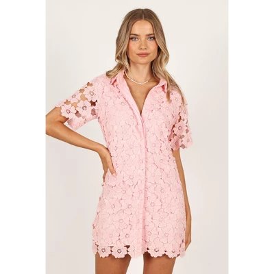 Petal And Pup Womens Tallie Button Up Mini Dress - Image 4