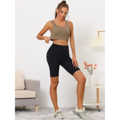 Allegra K Women's High Impact Workout Wirefree With Padded Sports Bra - Image 4