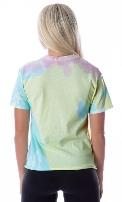 Pokemon Women's Pikachu Squirtle Charmander Bulbasaur Tie-Dye Skimmer T-Shirt