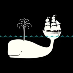 Junior's Design By Humans Moby By Kellabell9 T-Shirt