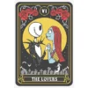 Women's The Nightmare Before Christmas The Lovers Tarot Card T-Shirt