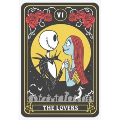 Women's The Nightmare Before Christmas The Lovers Tarot Card T-Shirt