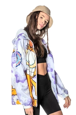 Members Only Women's Garfield Camo Windbreaker Jacket - Image 3