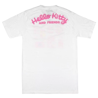Hello Kitty And Friends Womens' Snacks And Games Grid Design T-Shirt - Image 6