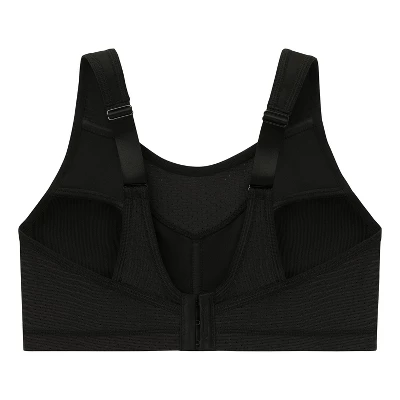 Glamorise Womens No-Bounce Camisole Elite Sports Wirefree Bra 1067 Black - Image 4