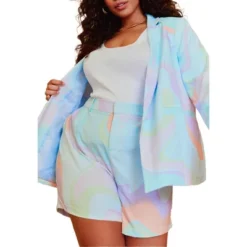 ELOQUII Women’s Plus Size Pleat Front Short