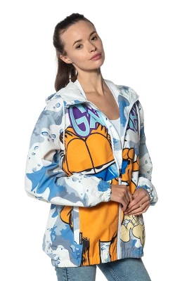 Members Only - Women's Garfield Windbreaker Oversized Jacket - Blue - Image 3
