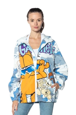 Members Only - Women's Garfield Windbreaker Oversized Jacket - Blue - Image 5