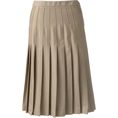 Lands' End Lands' End School Uniform Women's Solid Pleated Skirt Below The Knee - Image 4