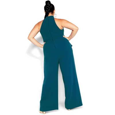 Women's Plus Size Class Jumpsuit - Marine | CITY CHIC - Image 2