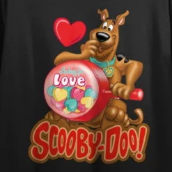 Scooby-Doo Scooby Doo Looking For Love Women's Black Graphic Crop Tee