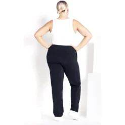 Women's Plus Size Supima® Active Pant Navy - Petite | AVENUE