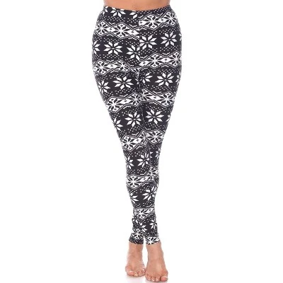 Women's One Size Fits Most Printed Leggings - One Size Fits Most - White Mark - Image 9