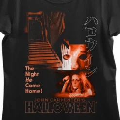 John Carpenter's Halloween Icons Crew Neck Short Sleeve Black Women's T-shirt
