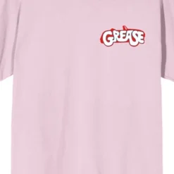 Grease "Tell Me About It, Stud" Women's Pink Short Sleeve Crew Neck Sleep Shirt
