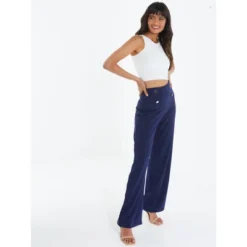 QUIZ Women's 4 Button Palazzo Pant
