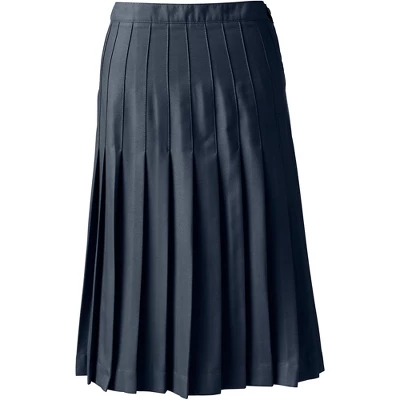 Lands' End Lands' End School Uniform Women's Solid Pleated Skirt Below The Knee - Image 3