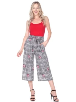 Women's Gaucho Pants - White Mark