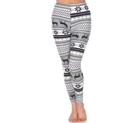 Women's One Size Fits Most Printed Leggings - One Size Fits Most - White Mark - Image 3