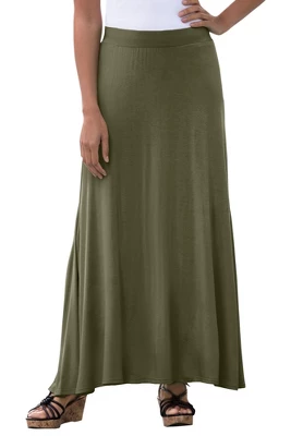 Jessica London Women’s Plus Size Everyday Knit Maxi Skirt - Image 16
