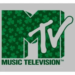 Women's MTV St. Patrick's Day Shamrock Fill Logo T-Shirt