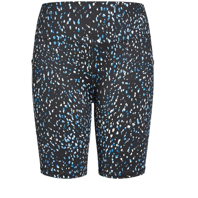 Women's Plus Size Print Bike Short - Black | AVENUE LEISURE - Image 2